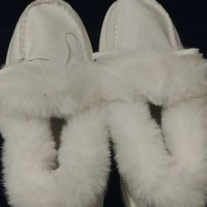 Fuzzy moccasins.